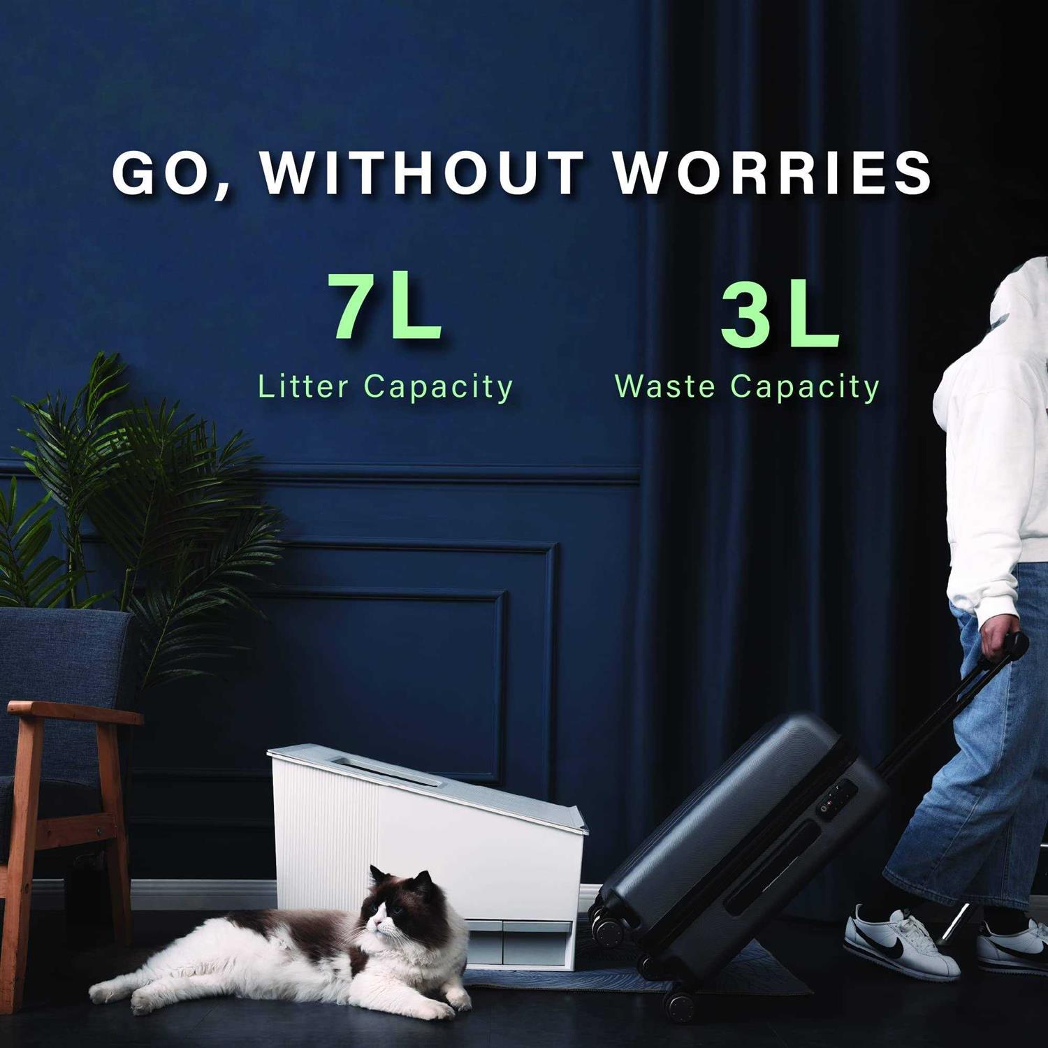 HONEY cARE Self-cleaning cat Litter Boxes Automatic cat Litter Box for Multiple cats - Pet Supplies online store