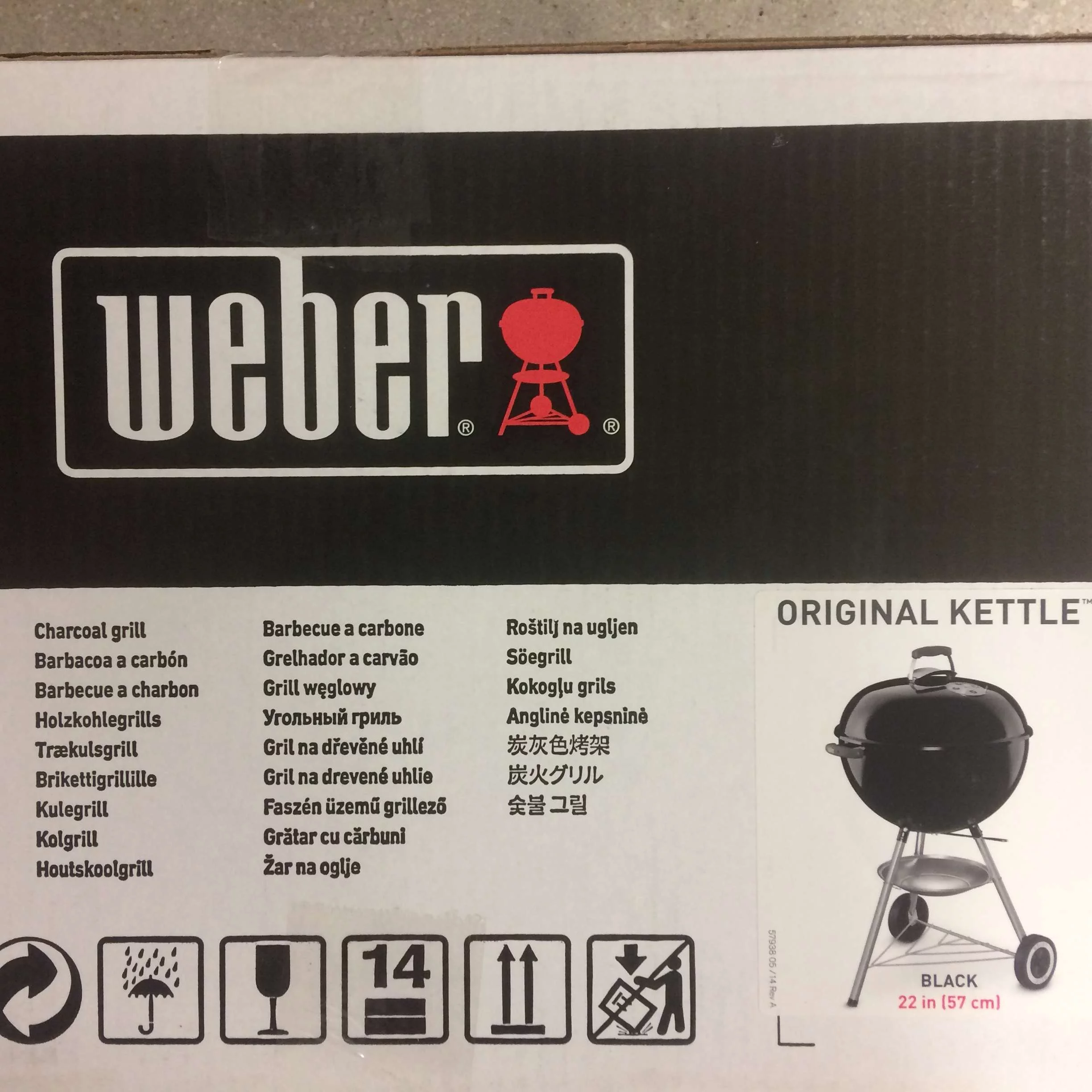 Weber Original Kettle Charcoal Grill 22"