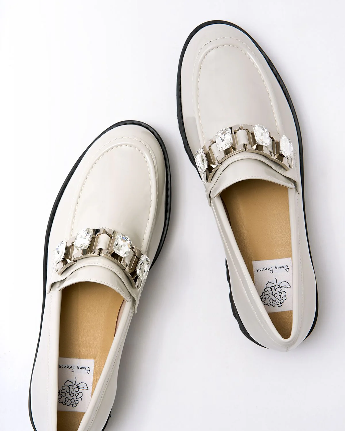 [24SS] Emma Francis Track Sole Beaded Loafers