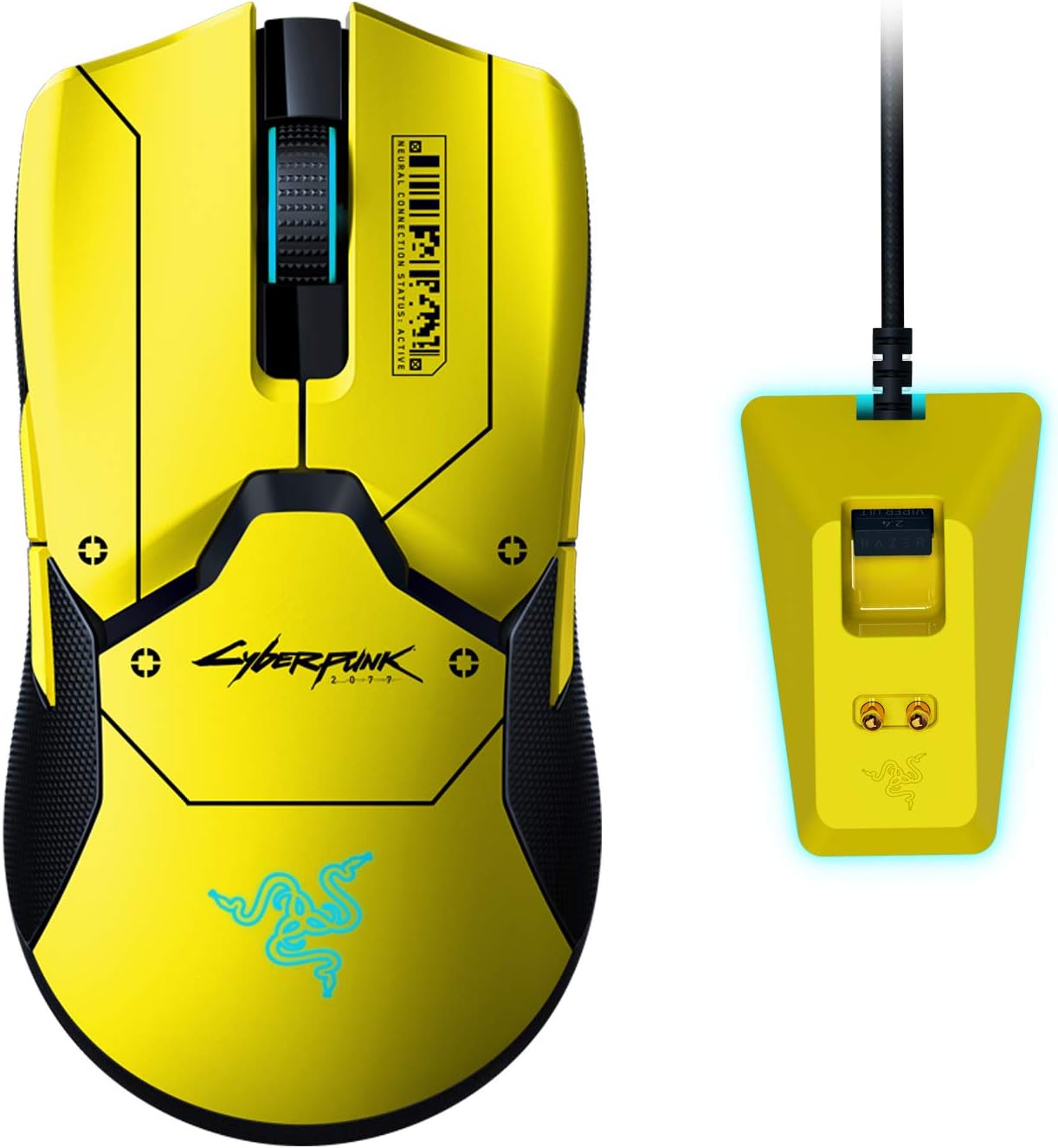 Razer Viper 8KHz Ultralight Ambidextrous Wired Gaming Mouse: Fastest Gaming Switches - 20K DPI Optical Sensor - Chroma RGB Lighting - 8 Programmable Buttons - 8000Hz HyperPolling - Classic Black Pack of 2