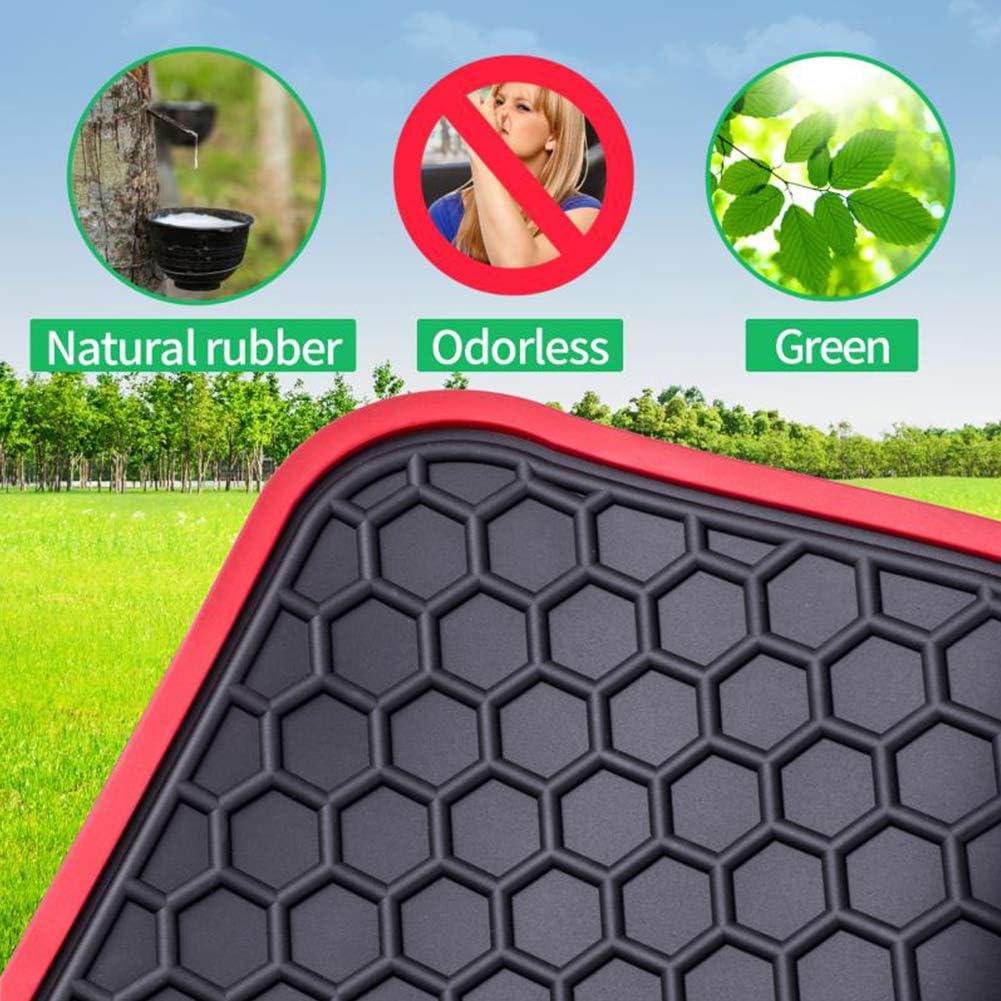 Ucaskin Car Floor Mats Custom Fit for Ford Explorer 2020 2021 2022 3 Rows Bucket Seats Only (6 Seats 6 Passengers) Odorless Washable Rubber Heavy Duty All Weather Car Floor Liner Black