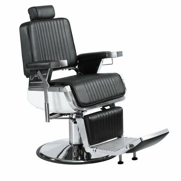 Lincoln Legend Heavy Duty Barber Salon Chair - Stainless Steel