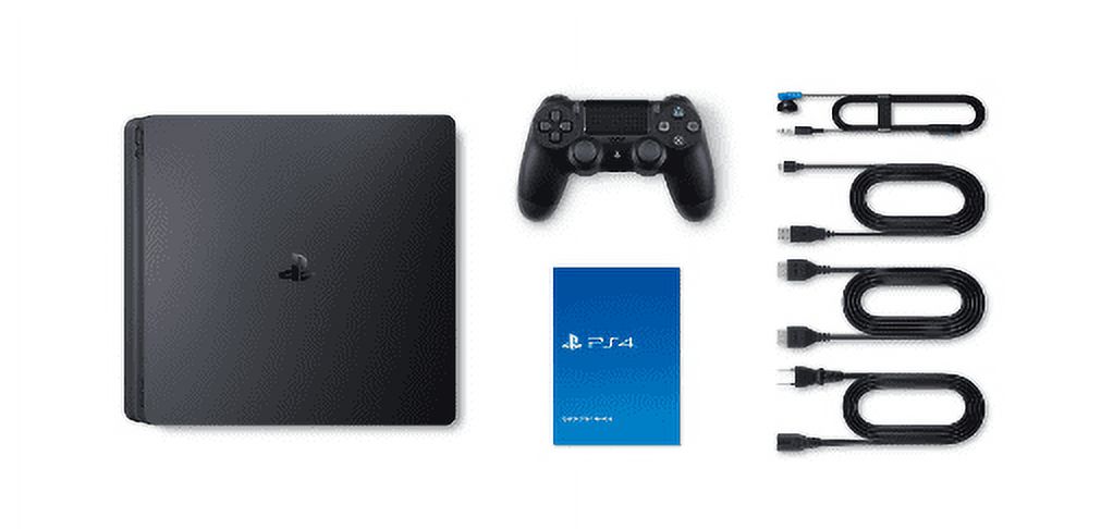 Sony PlayStation 4, 500GB Slim System, Black (International Region free)