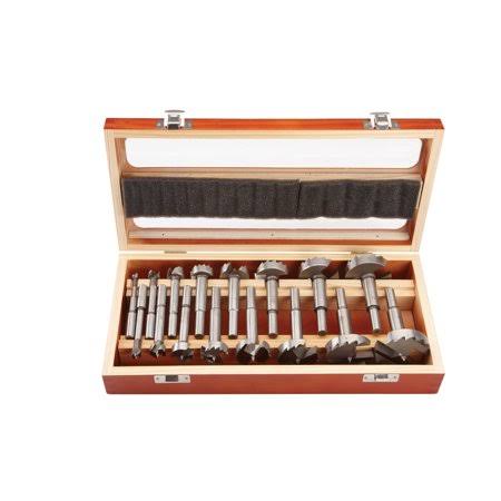 Warrior 39812 16 Piece Forstner Bit Set with Red Wood Carrying CASE; High Carbon Steel, Harden