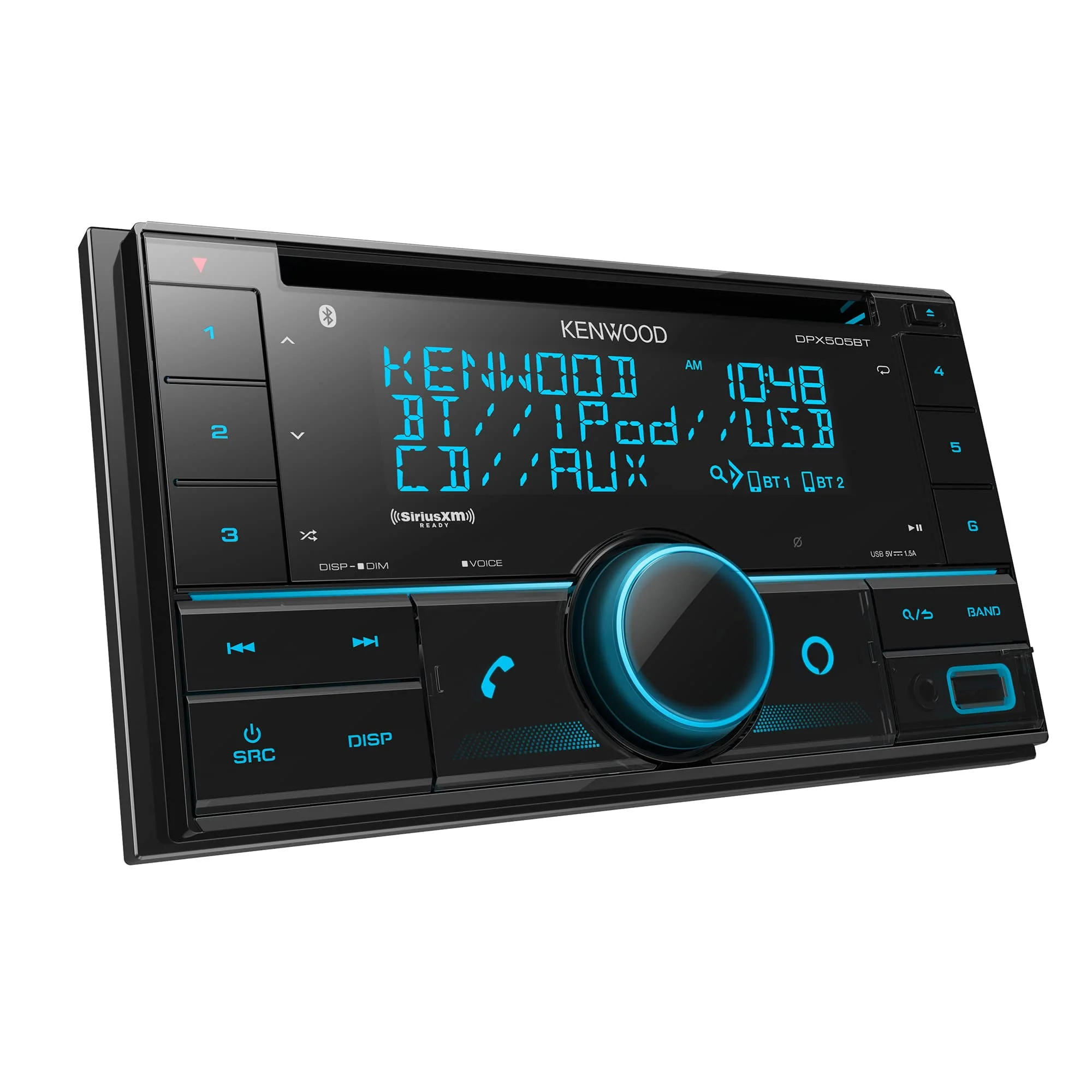 Kenwood DPX505BT Car CD/MP3 Player, 200 W RMS, iPod/iPhone Compatible, Double DIN