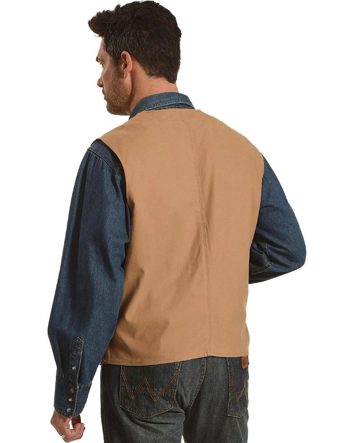 Wyoming Traders Men&s Tan Texas Concealed Carry Vest