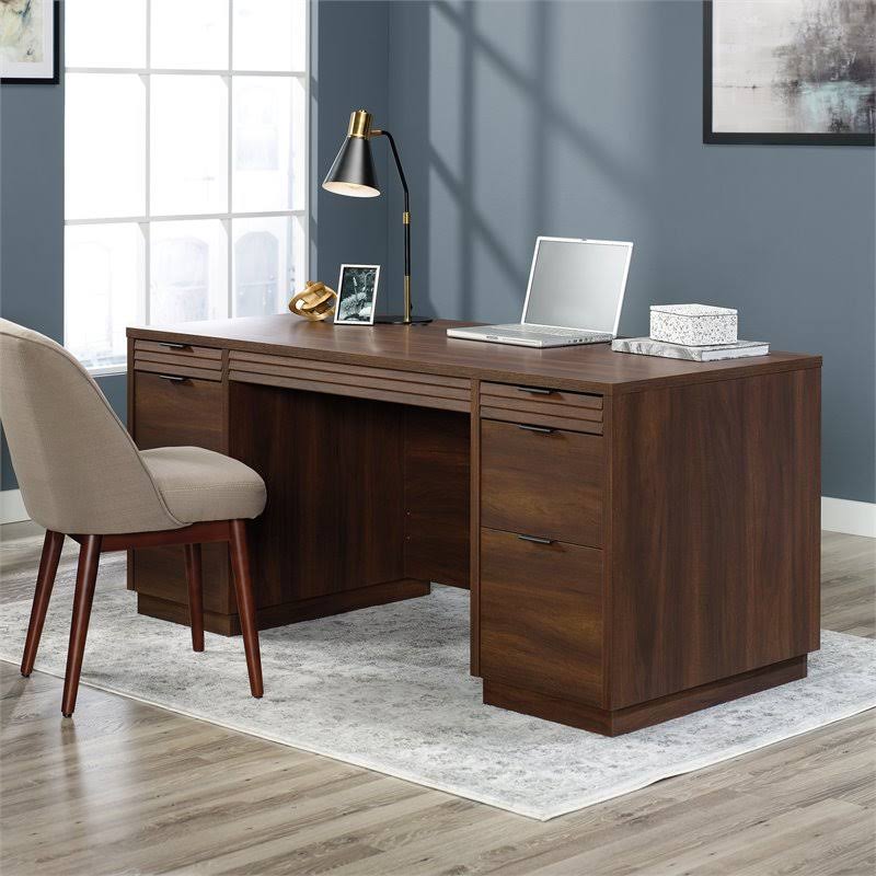 Sauder 426484 Englewood Executive Desk, Spiced Mahogany