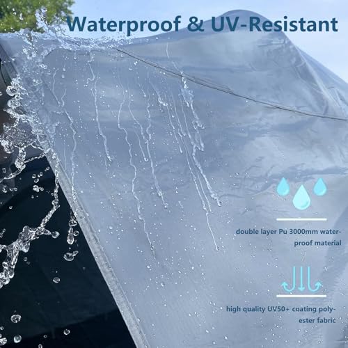 6 Person SUV Tent for Camping, Double Layer PU3000mm and UPF 50+ UV Waterproof Car Tents, includes Rainfly and Storage Bag, 10FT L x 10FT W