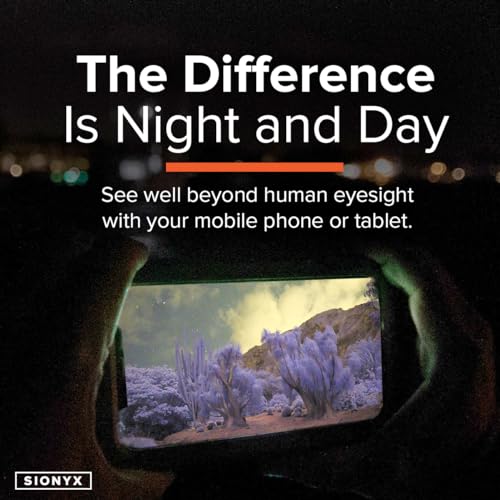 SiOnyx Aurora Black Color Digital Night Vision Camera & Kits – Rugged and Impact-Resistant Aurora Black, WiFi, Mount, 32GB MicroSD Card, Waterproof Protective Case, & More