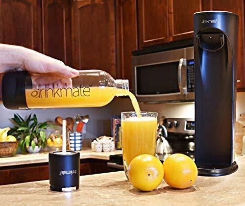 Drinkmate Sparkling Water and Soda Maker, Carbonates Any Drink, Includes One 1L
