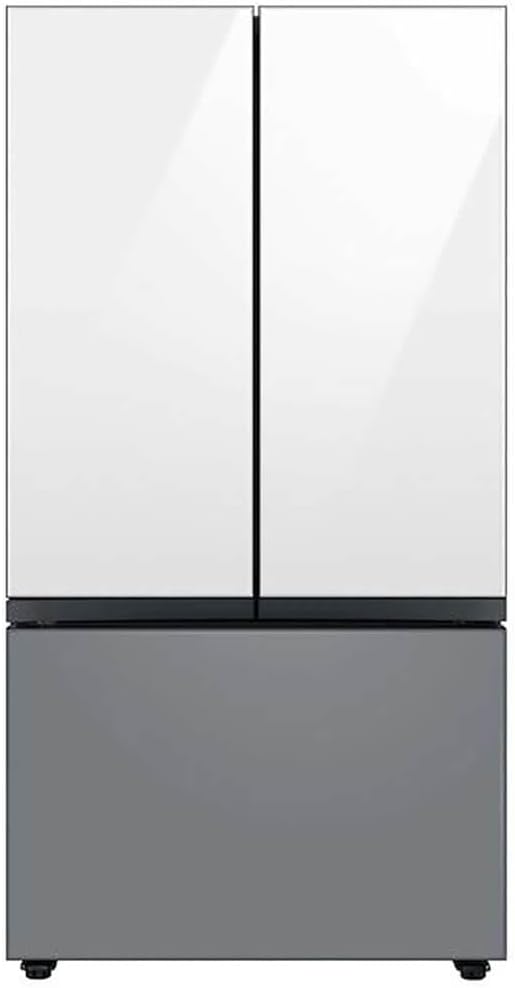 Samsung Bespoke 3-Door French Door Refrigerator Panel - Bottom Panel - Matte Grey Glass