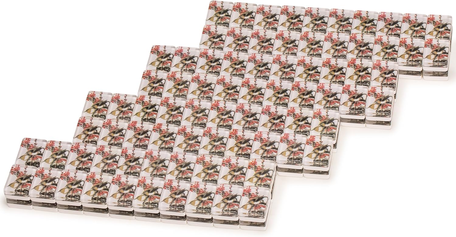 Yellow Mountain Imports Set of 166 American Mahjong (Mah Jong, Mahjongg, Mah-Jongg, Mah Jongg) Tiles, Little Bird