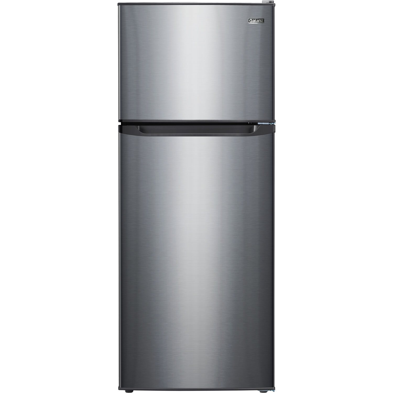 Galanz 10-Cu. Ft. Top Mount Refrigerator with Ice Maker, Stainless Steel