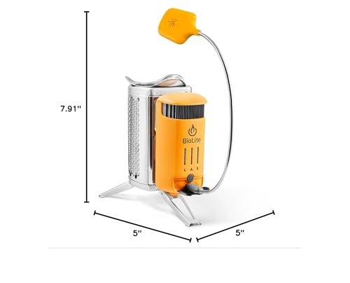 BioLite Campstove Campingkocher mit 2 Holzbrennern, Stromerzeugung und USB-Aufladung