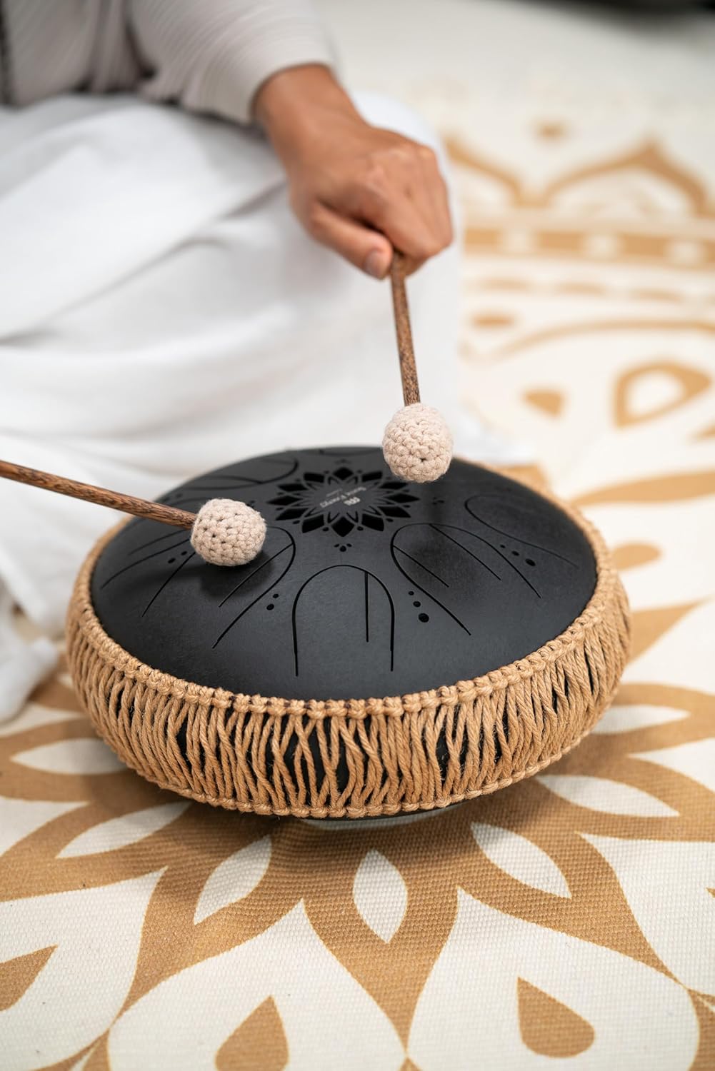 Meinl Sonic Energy Octave Steel Tongue Drum 8 Notes 10" with Mallets, Bag — Sound Healing Instrument for Musical Education, Meditation, ASMR, Yoga
