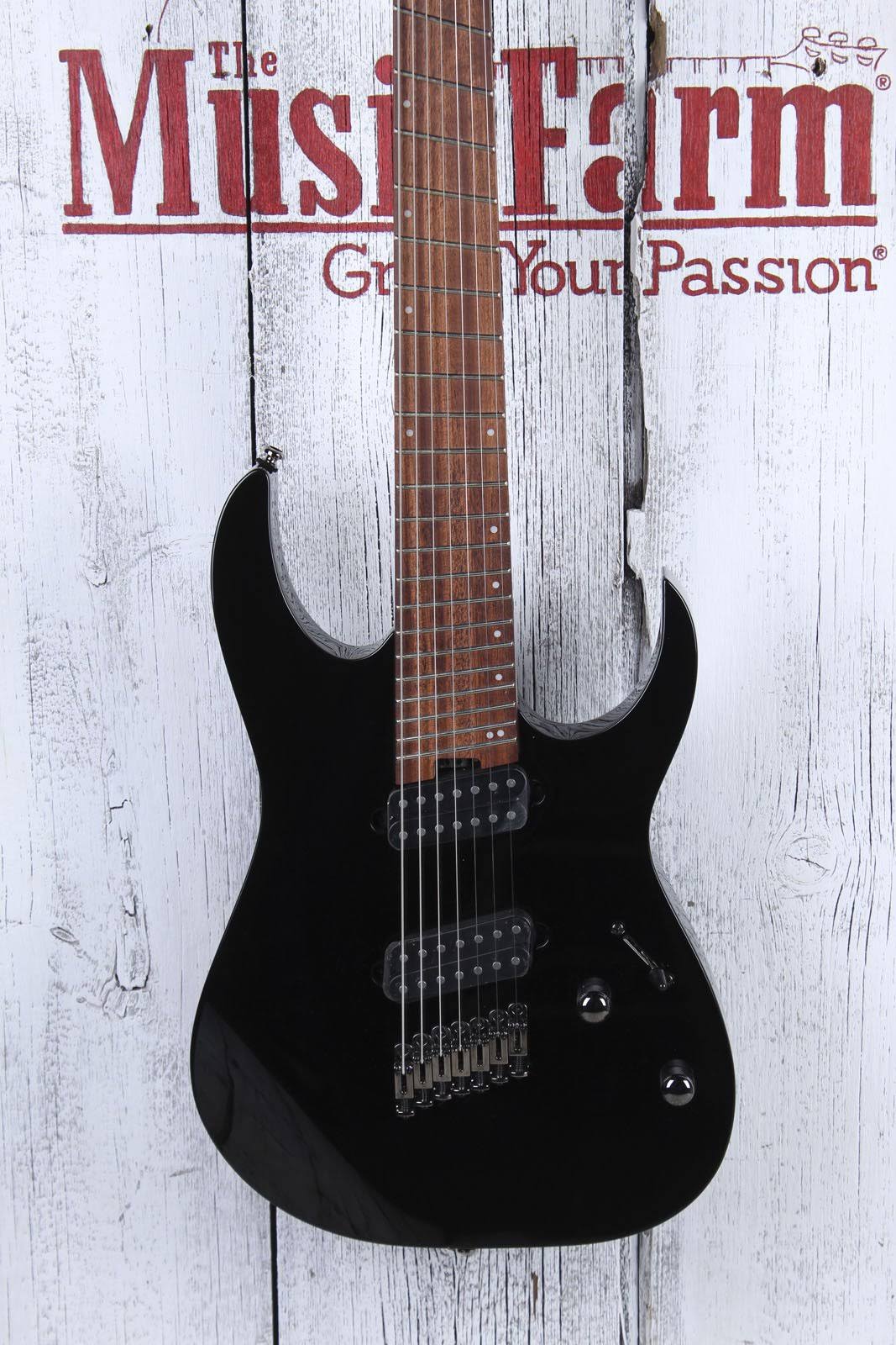 Ibanez RGMS7 Multi-Scale 7-String Electric Guitar Black