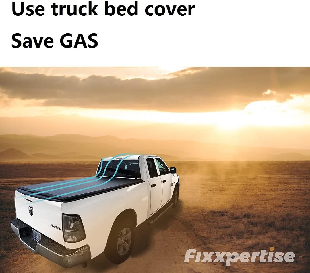 Fixxpertise Soft Roll Up Truck Tonneau Cover Truck Bed Cover Fits 2015-2022 Chevy Colorado/GMC Canyon with 5ft Bed, Fleetside