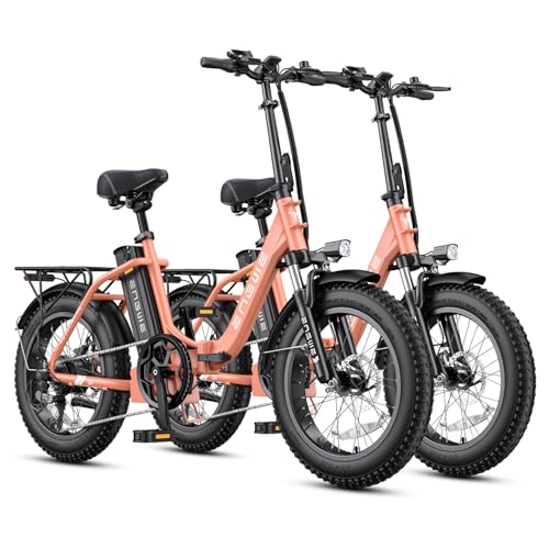 ENGWE 1125W/750W Electric Bike for Adults, L20 2.0 20''×3.0" Fat Tire Electric Bicycle 52V/36V 13Ah Removable Battery Max Range 68/62Miles & 28/20MPH for Urban Commuters, Dual Suspension