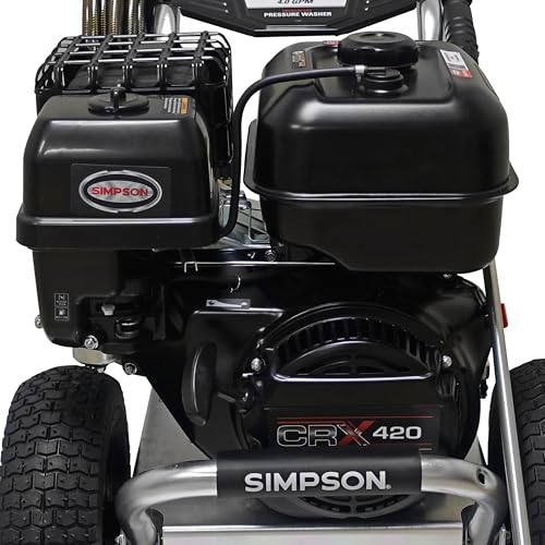Simpson Cleaning 4200 PSI Gas Pressure Washer, 4.0 GPM Power Washer for Commercial Use, Honda GX390 Engine, 50-Foot Steel-Braided Hose, Aluminum Series, 49-State (ALH4240)