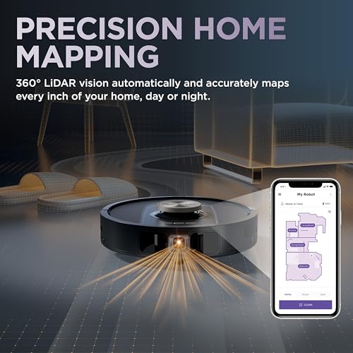 Shark Robot Vacuum & Mop Combo, PowerDetect NeverTouch Pro, Self-Emptying, Self-Refill with Self-Clean Pad Wash & Dry, 60-Day Debris Capacity, 30-Day Refill Tank, 5 PowerDetect Technologies, AV2800ZE