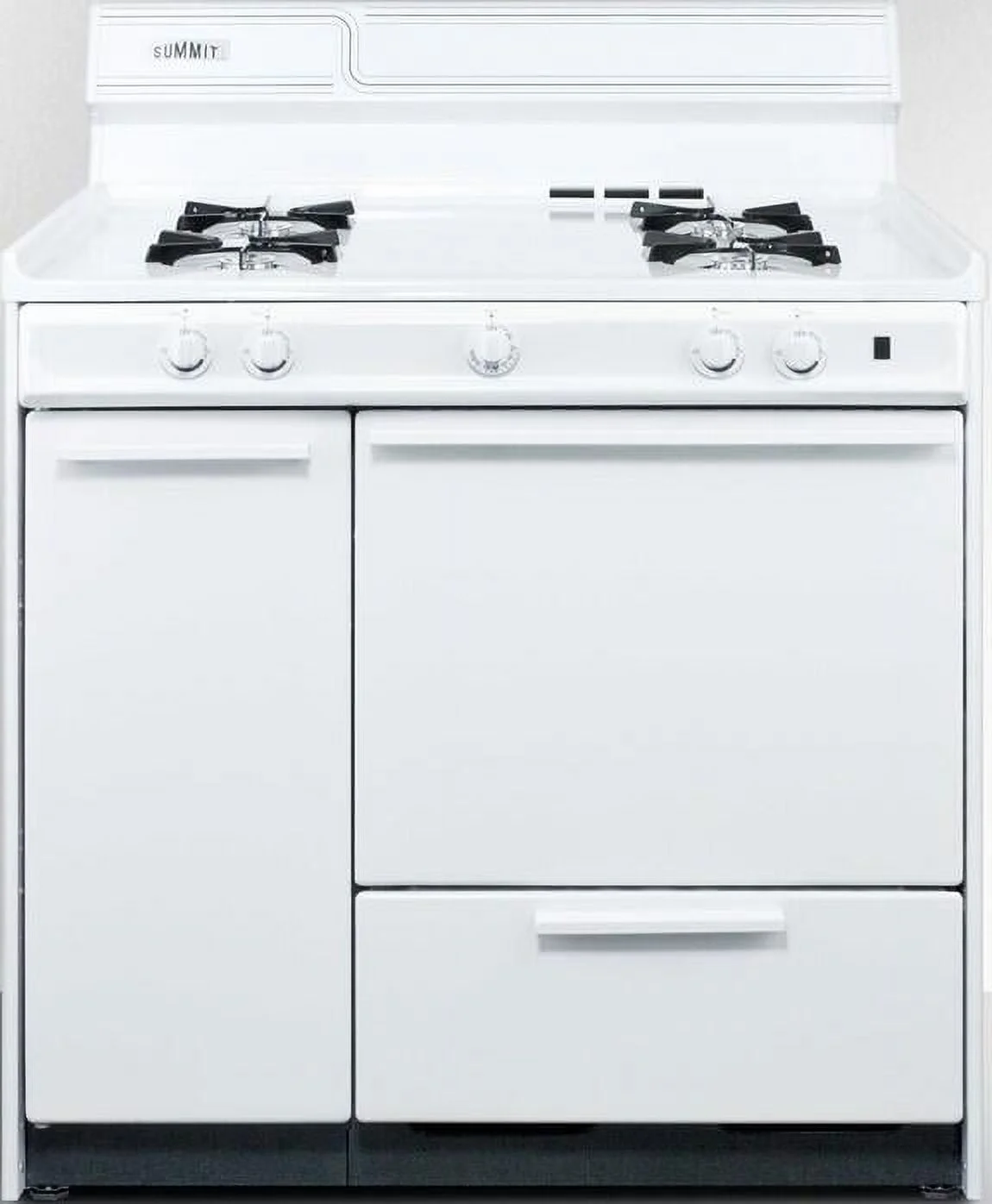 Summit Appliance WNM430P 36 in. Gas Freestanding Range, White
