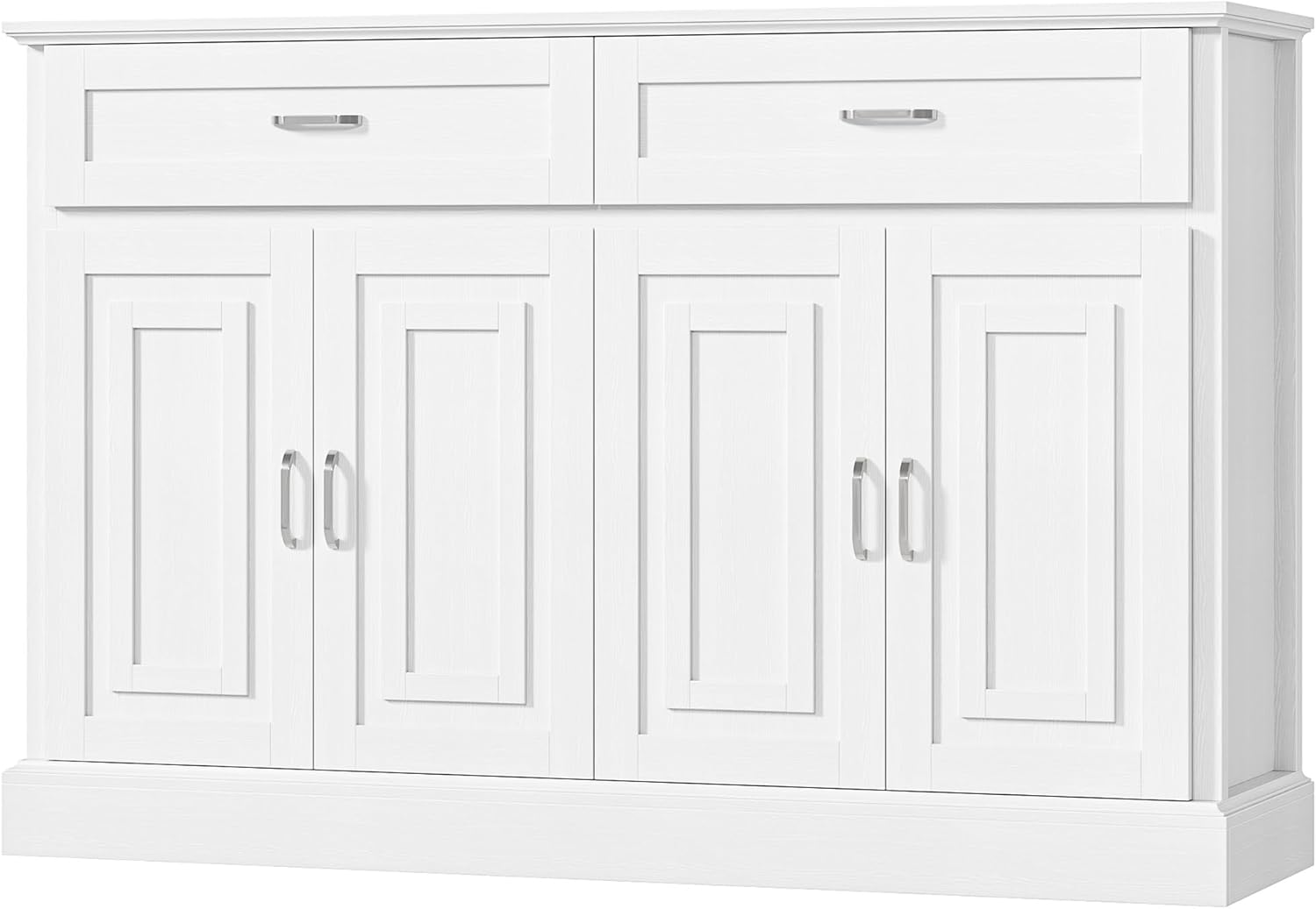 Sideboard Buffet Cabinet with Storage, 55.1" Large Kitchen Storage Cabinet with 2 Drawers and 4 Doors, Farmhouse Coffee Bar Display Cabinet for Kitchen Dining Room