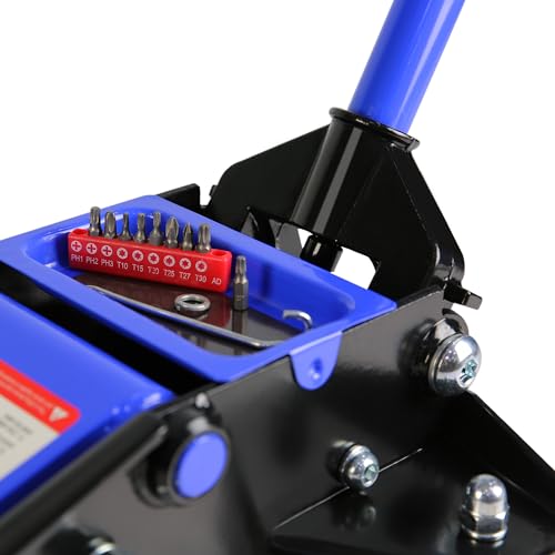 3 Ton Floor Jack, Hydraulic Low Profile Quick Rise Floor Jack with Dual Pump Pistons, Heavy Duty Steel Service Jack Hydraulic Car Jack, 6000 lbs Capacity, Lifting Range 3.3"-18.5"