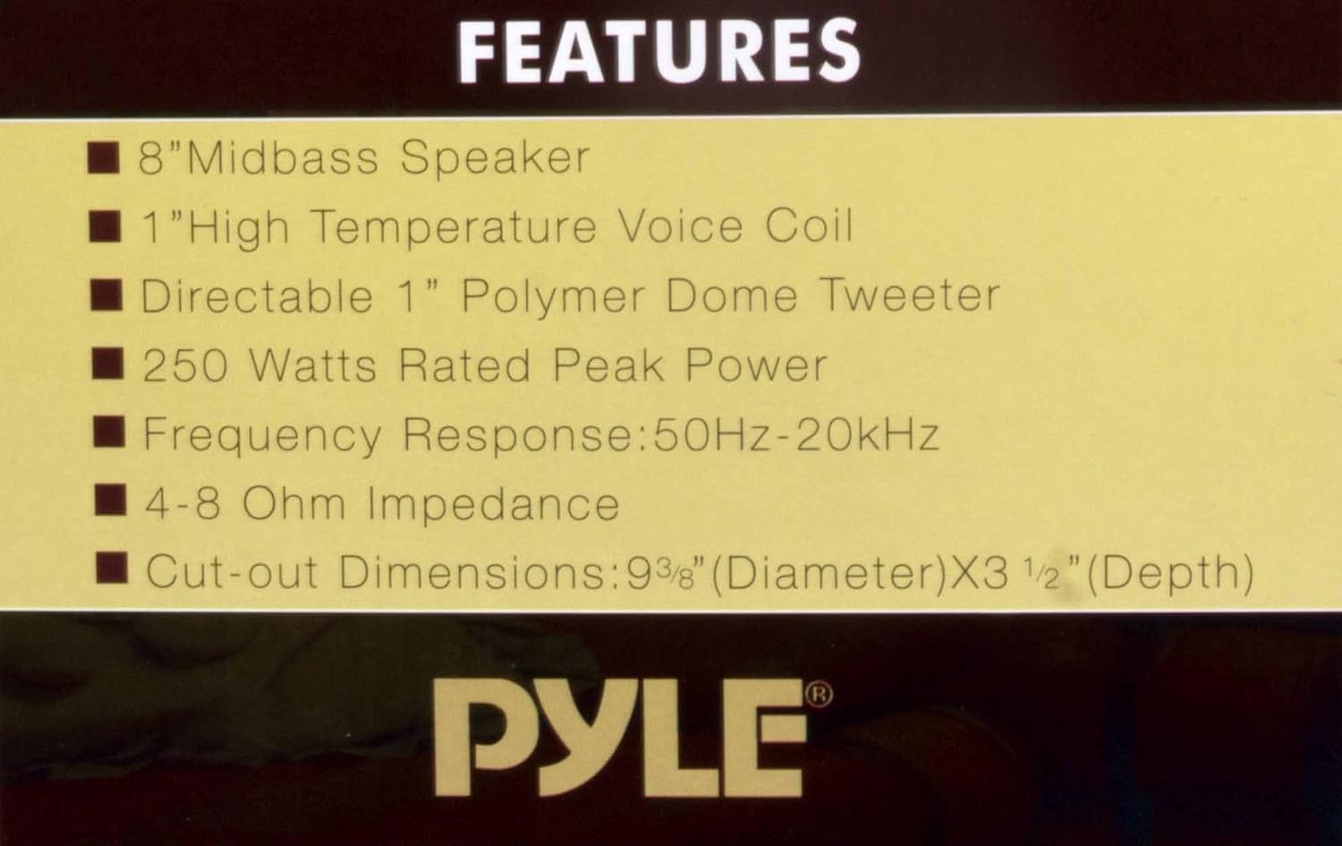 NEW PYLE PDIC81RD 8" 1000W Round Wall And Ceiling Home Speakers 2 PAIR