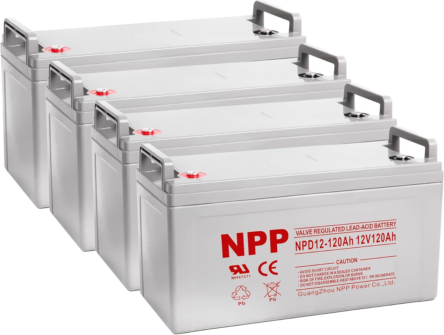 NP12V-100Ah 12 Volt 100Ah AGM SLA VRLA Rechargeable Battery, 1200+ Deep Cycle 100amp Battery, Safe Charger for Most Home Appliances, RV, Camping, Cabin, Marine, UPC, Trolling Motor and Off-Grid System