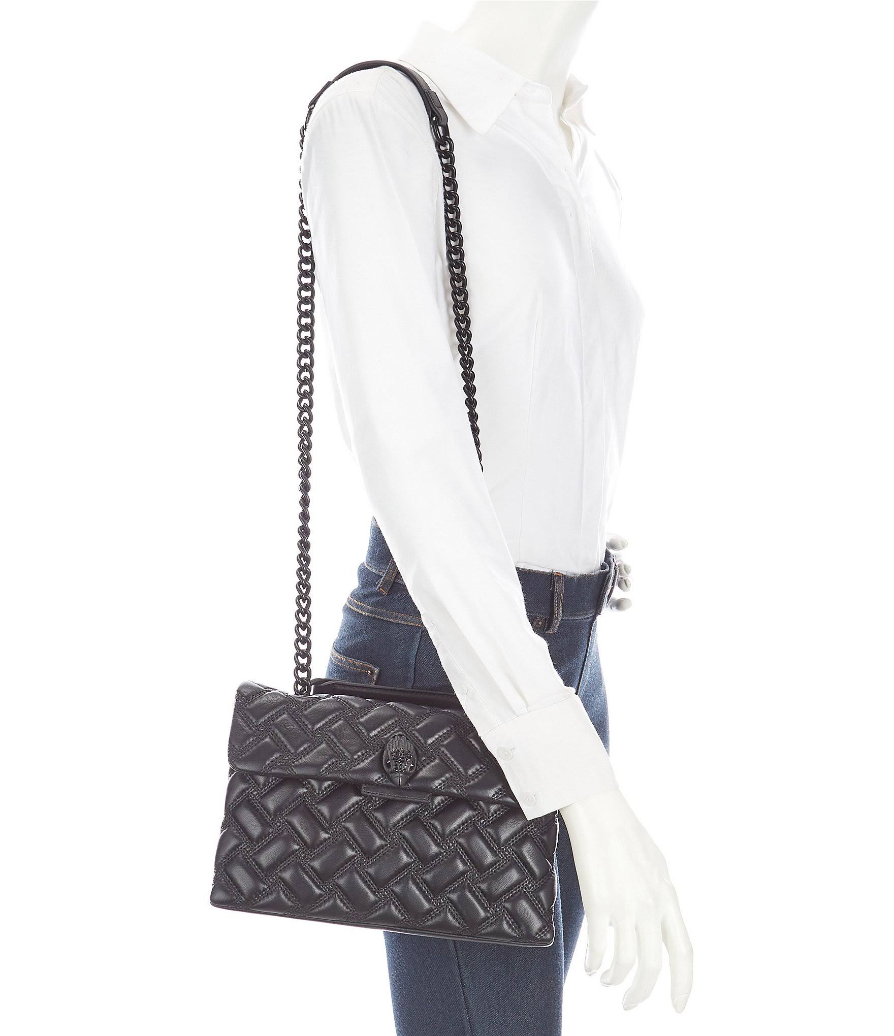 Kurt Geiger London Drench Large Quilted Shoulder Bag - Dark Green