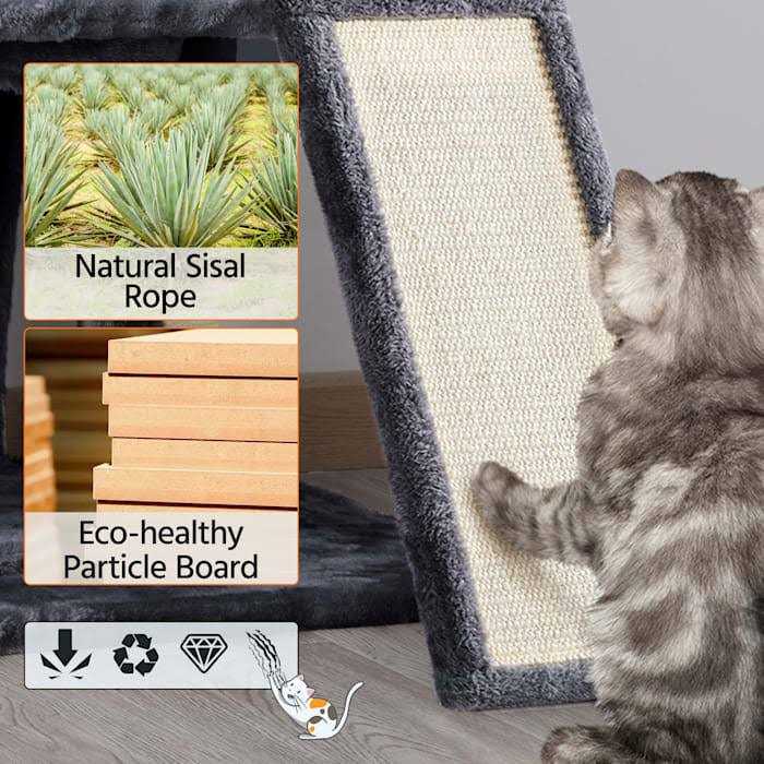 Topeakmart Cat Tree with 2 Condos - Pet Supplies online store