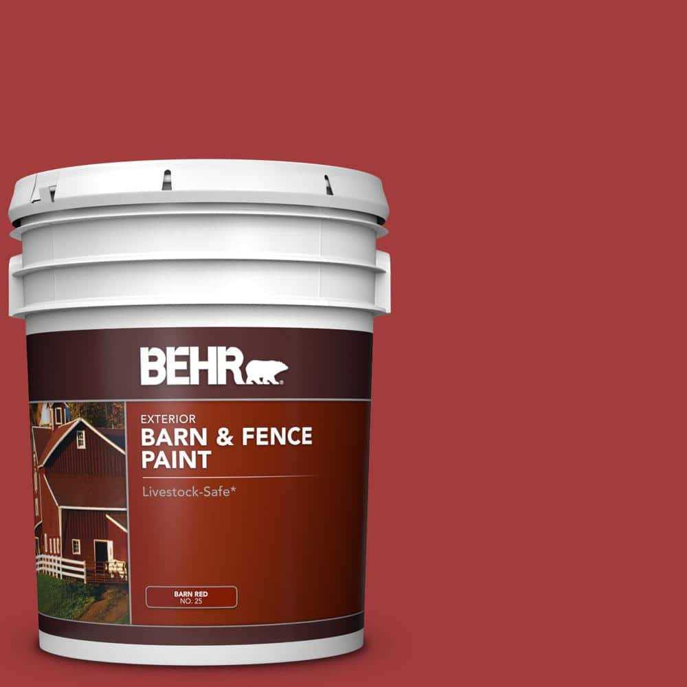 BEHR 5 gal. Red Exterior Barn and Fence Paint - Shop Hardware Tools Online Store