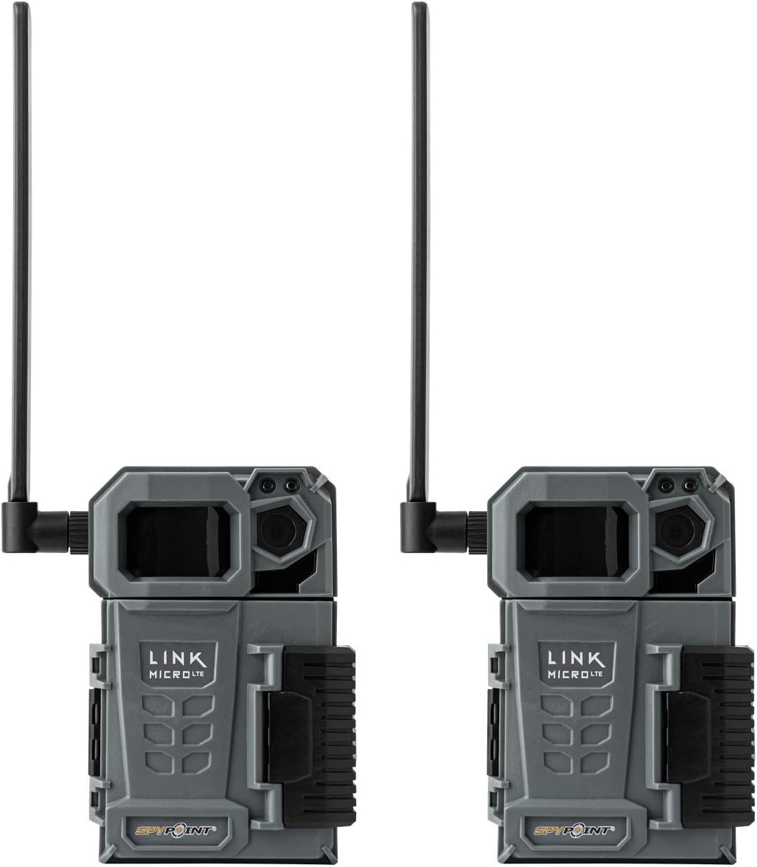 SPYPOINT Link-Micro-LTE Twin Pack of Cellular Trail Cameras 10MP with Two Security Steel Cases (AT&T (USA Nationwide))