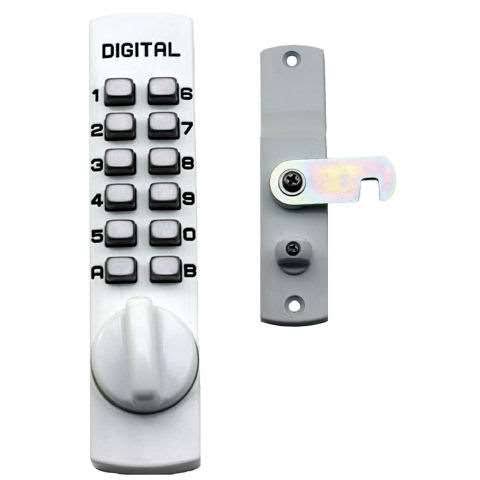 Lockey C-170-BB Mechanical Keyless Cabinet Surface Mount Cam Lock - Bright Brass