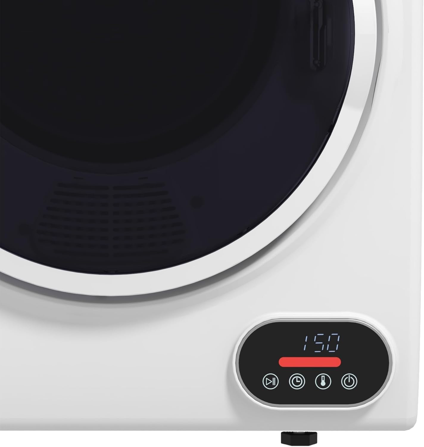 Portable Clothes Dryer│120v 850w Compact Dryer With Intelligent, 1.5 Cu.Ft Stainless Steel Drum│Front Load Electric Dryer For Apartments, Dorms, Rvs