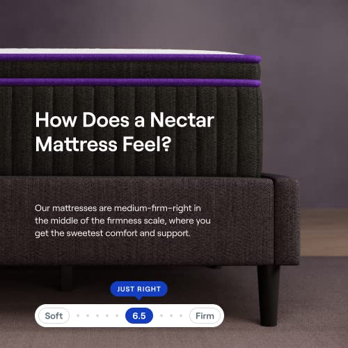 Nectar Hybrid Full Mattress 12 Inch - Medium Firm Gel Memory Foam - Steel Springs - Cooling Technology - 365-Night Trial - Forever Warranty