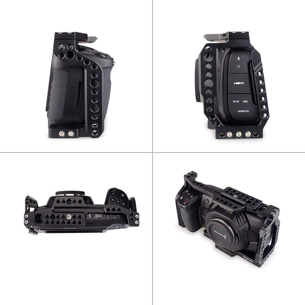 MAGICRIG BMPCC 4K /6K Camera Cage with NATO Handle for Blackmagic Design Pocket Cinema Camera 4K /Camera 6K