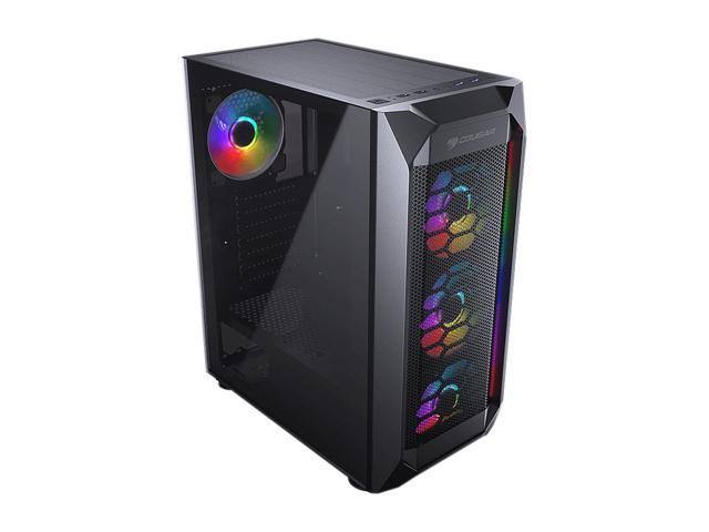 Cougar Case MX410 Mesh-G RGB ATX Gaming Mid-Tower Tempered Glass USB