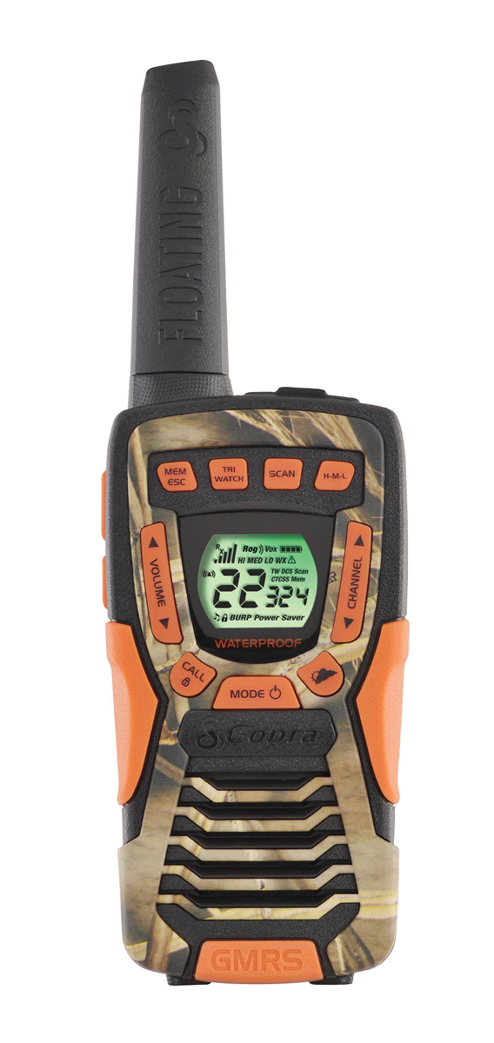 Cobra CXT1045R-FLT 37 Mi Waterproof Floating 2Way Radios Walkie Talkies - 8 pack