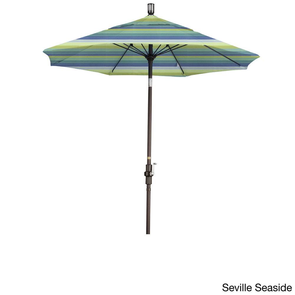 California Umbrella 7.5& Market Patio Umbrella in Dolce Oasis