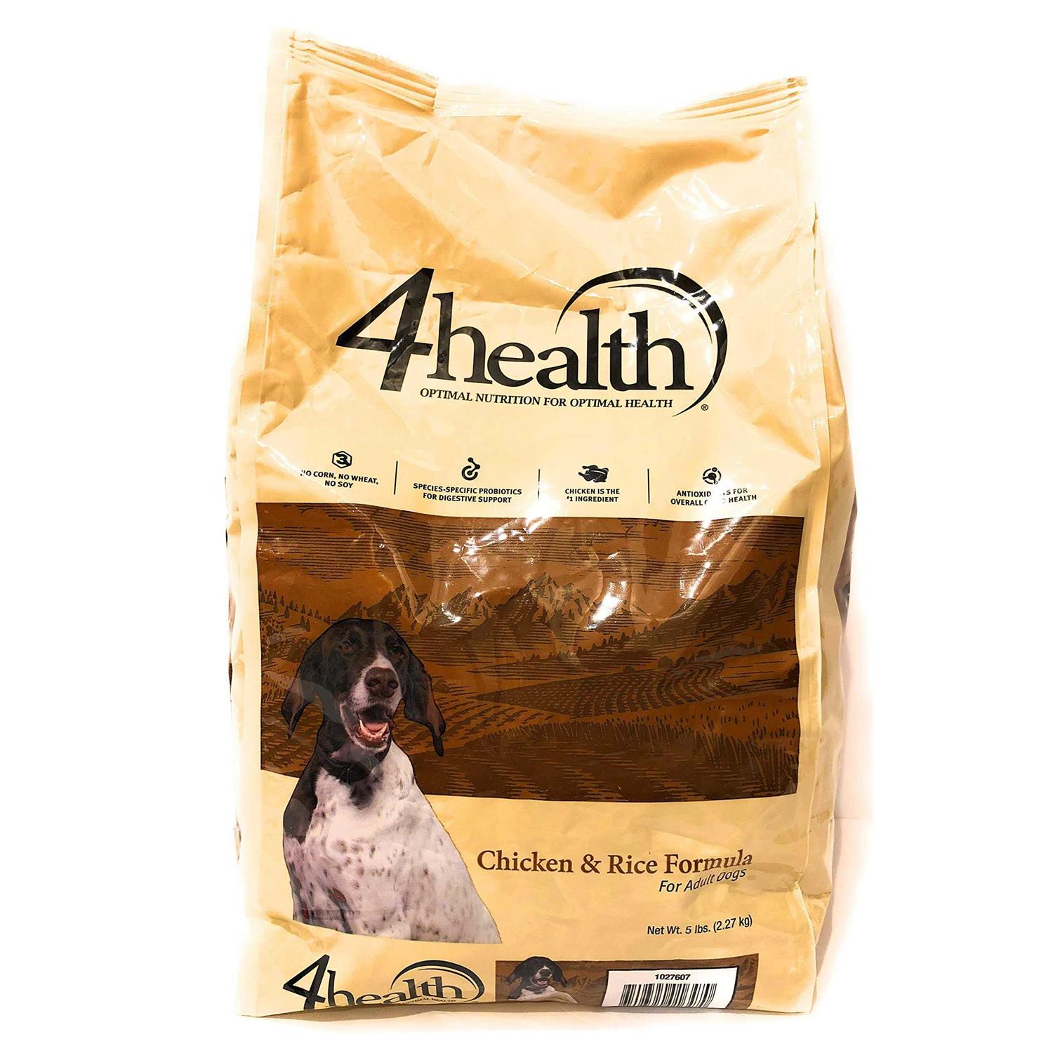 4health with Wholesome Grains Adult Chicken and Rice Formula Dry Dog Food - Pet Supplies online store