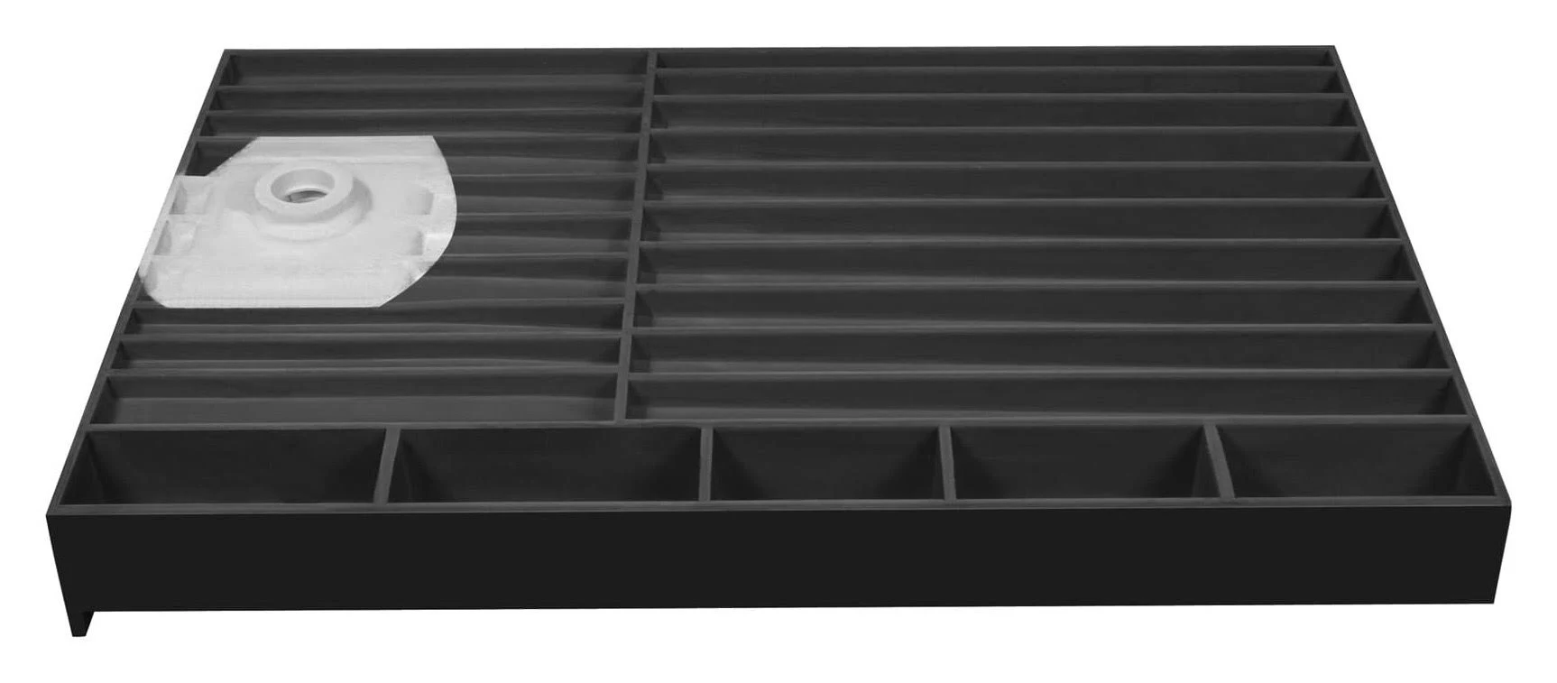 Tile Redi Shower Pan - Drain Location: Right