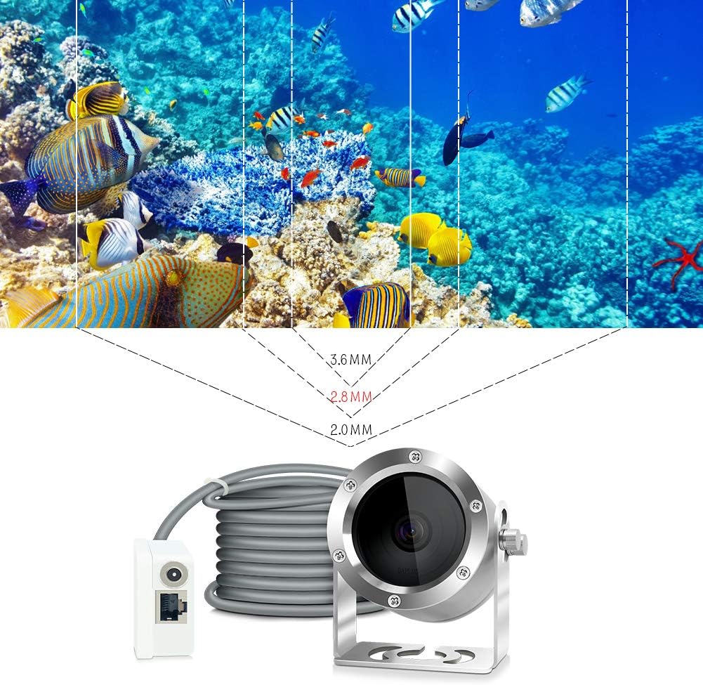 Underwater Camera, Aquarium Live Streaming Pond 5MP Camera (10M Cable)