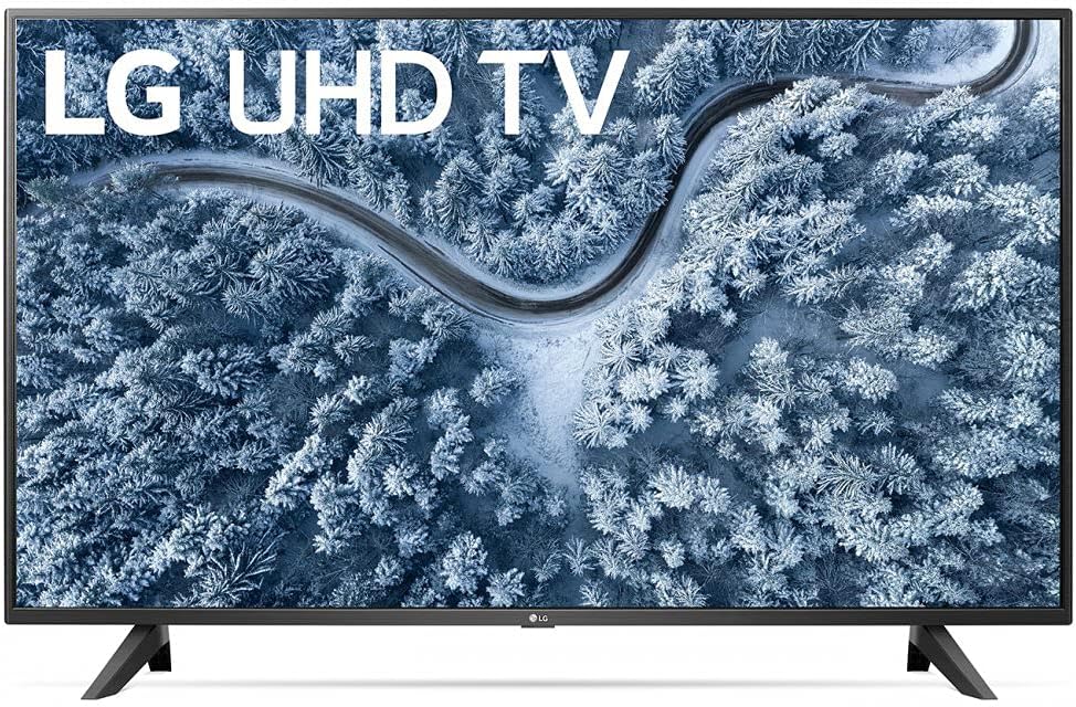 LG 50UP7000PUA 50 Inch Series 4K Smart UHD TV (2021 Model) Bundle with LG SK1 2.0-Channel Compact Sound Bar with Bluetooth, 37-70 inch TV Wall Mount Bracket Bundle and 6-Outlet Surge Adapter