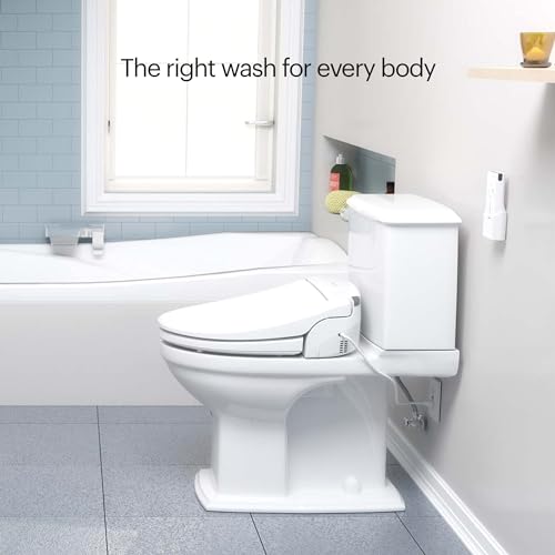Brondell Swash SE600 Bidet Seat with Air Dryer, Stainless-Steel Nozzle, Nightlight, Deodorizer and Remote Control