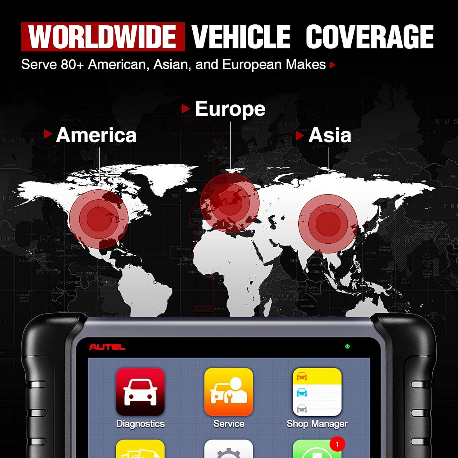 Autel MaxiCOM MK808 OBD2 Scanner Diagnostic Scan Tool with All System Diagnosis and Service Functions Including Oil Reset, EPB, BMS, SAS, DPF, TPMS Relearn