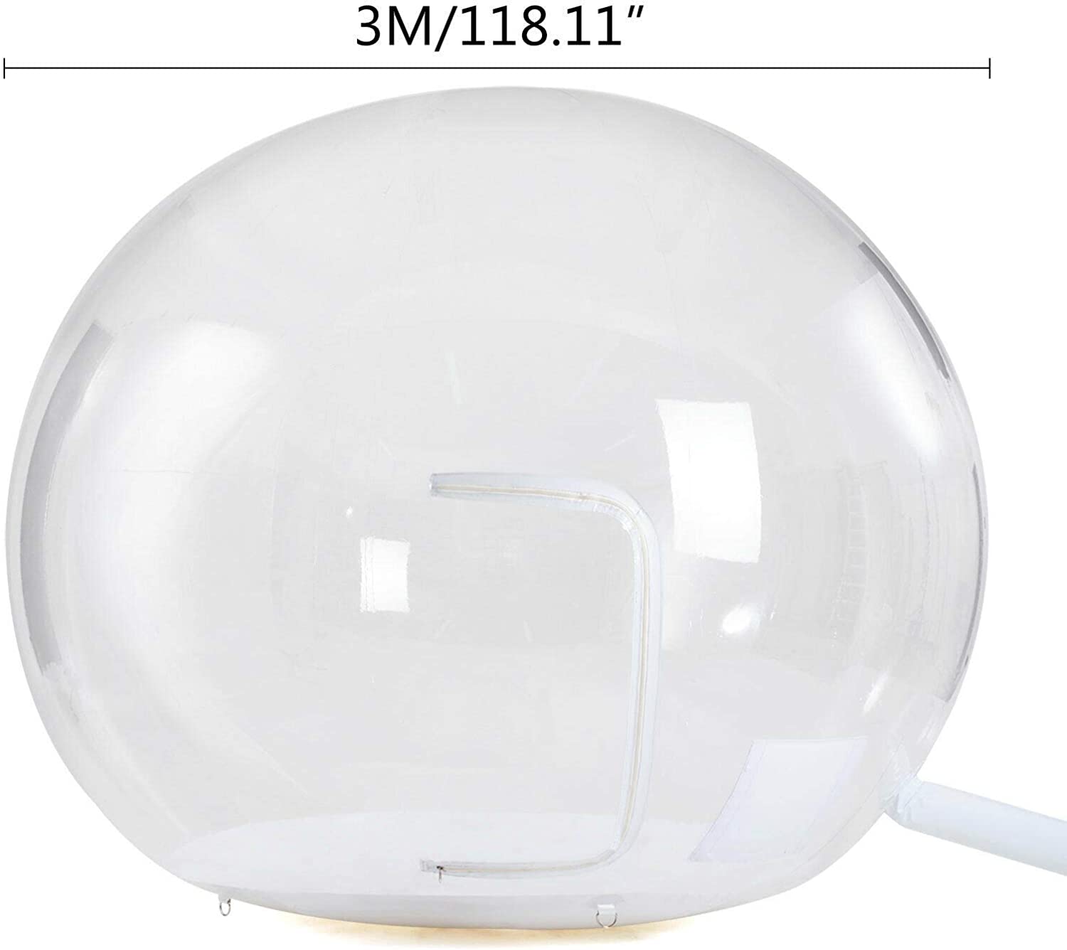 TFCFL 9.8ft Inflatable Bubble Tent PVC Clear for Outdoor Inflatable Dome Camping Bubble Tent Outdoor Rooftop