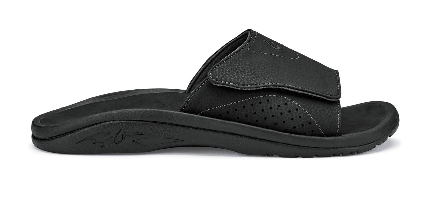 Olukai Men's Nalu Slide - Black / Black - 11 - Megean