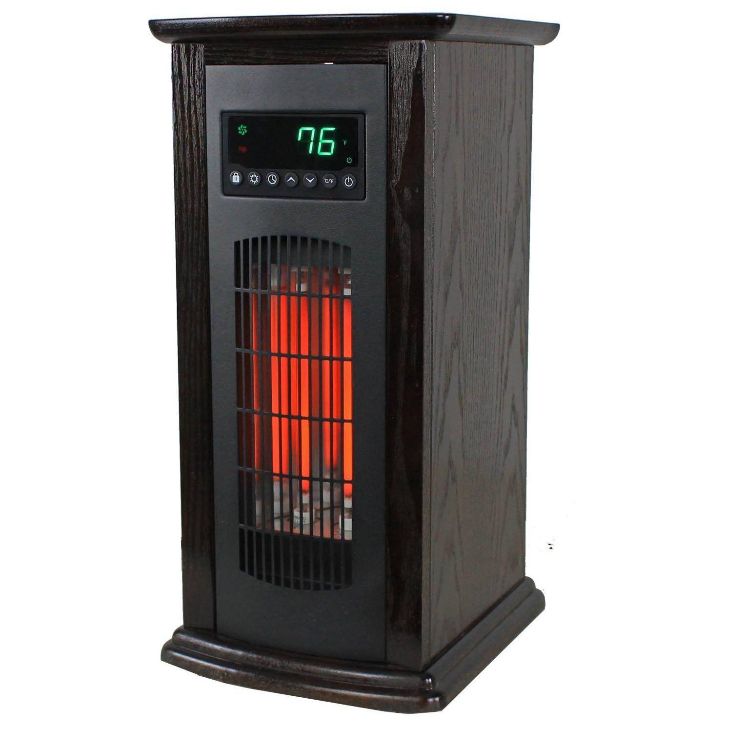 Lifesmart LifePro 3 Element Electric Infrared Quartz Tower Space Heater (Pair)