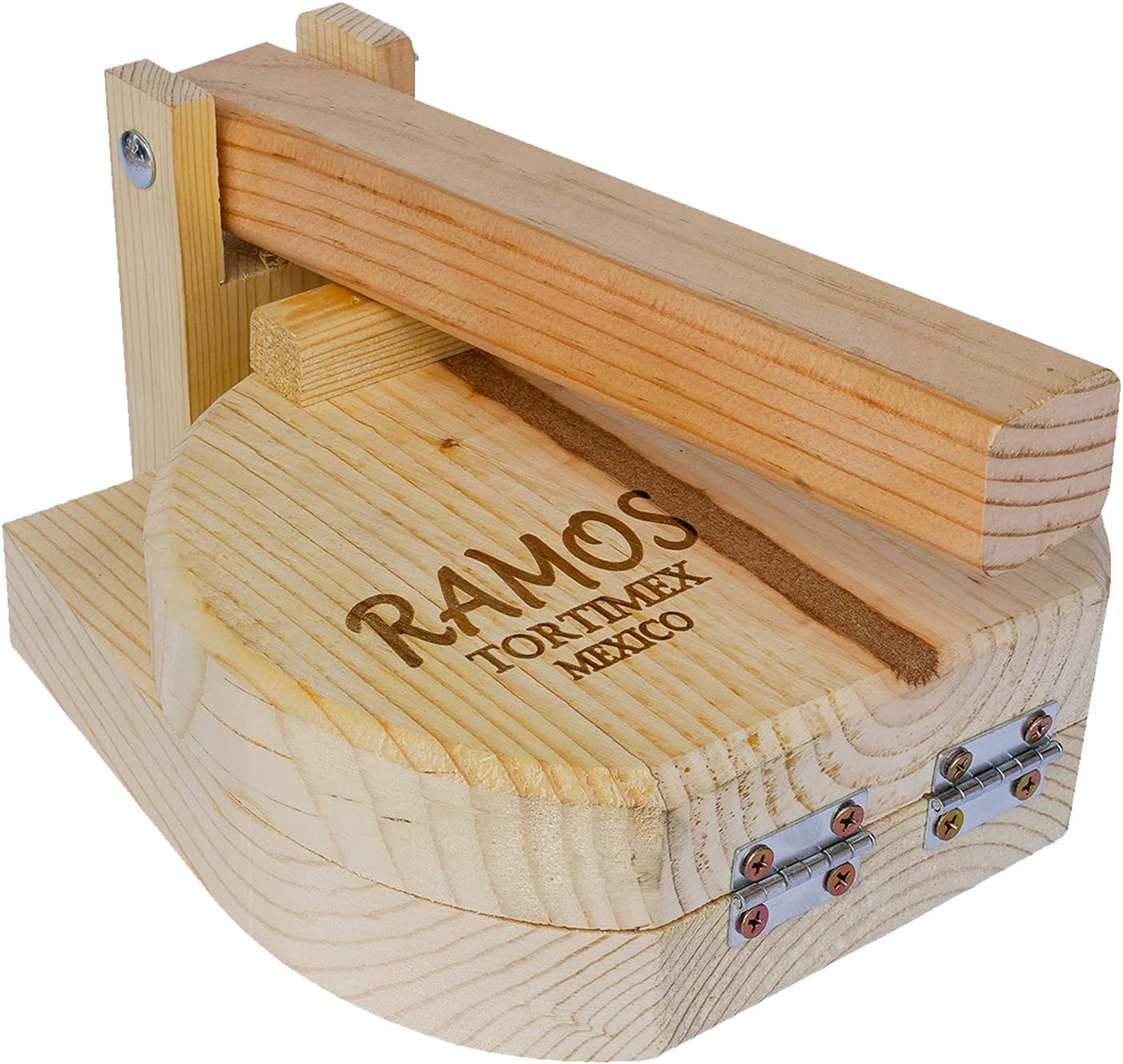 CHAMPS 9 Inch Wooden Tortilla Presser to Make Thin and Flat Discs for Homemade Mexican Tortillas, Dumpling, Roti or Empanadas - Round Prensa de Tortilla de Madera for Your Home and Business
